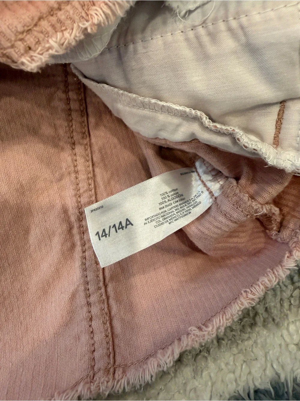 OshKosh B'gosh Pink Corduroy Jacket Size 14/14A